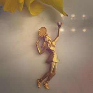 Tennis Player Pin